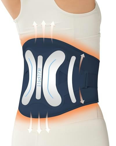 Ikeepfit Cordless Heated Back Brace with Massager: $59.49
