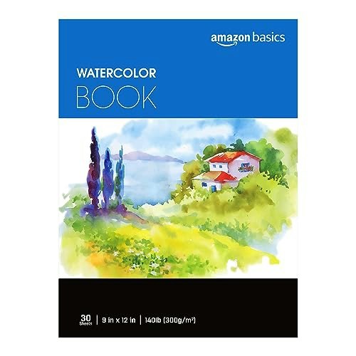 Amazon Basics 9"x12" 30-Sheet Watercolor Pad: $6.12