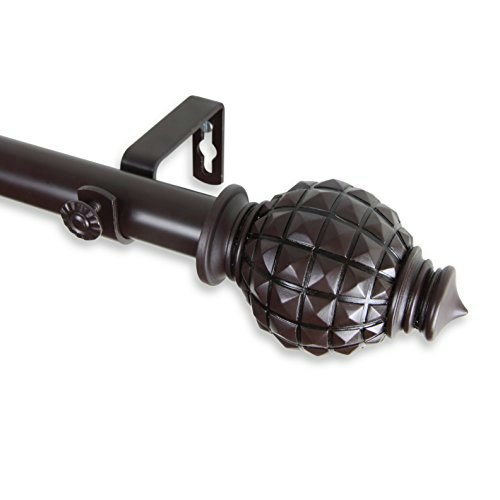 Rod Desyne 1" Opal Curtain Rod 66-120-Inch Mahogany: $26.66 Rod Desyne 1" Opal Curtain Rod 66-120-Inch Mahogany: $26.66