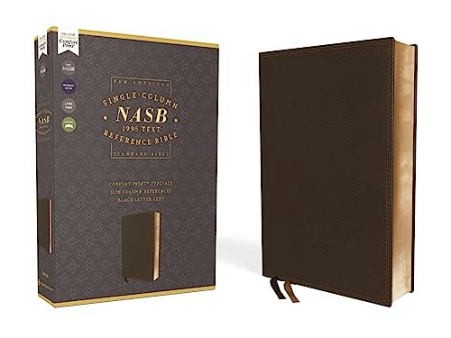 NASB Single-Column Reference Wide Margin Bible: $37.08