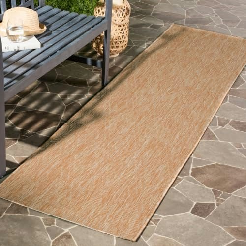Safavieh Courtyard Collection 2'3" x 10' Washable Runner Rug: $41.89