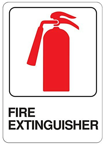 Hy-Ko 5" x 7" Fire Extinguisher Sign: $8 Hy-Ko 5" x 7" Fire Extinguisher Sign: $8
