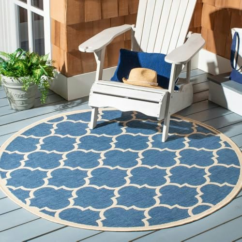 Safavieh Courtyard Collection 5'3" Round Washable Area Rug: $52.38 Safavieh Courtyard Collection 5'3" Round Washable Area Rug: $52.38