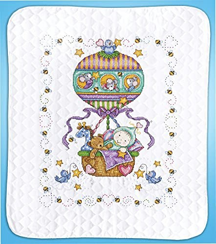 Tobin Balloon Ride Stamped Baby Quilt Cross Stitch Kit: $30.78 Tobin Balloon Ride Stamped Baby Quilt Cross Stitch Kit: $30.78