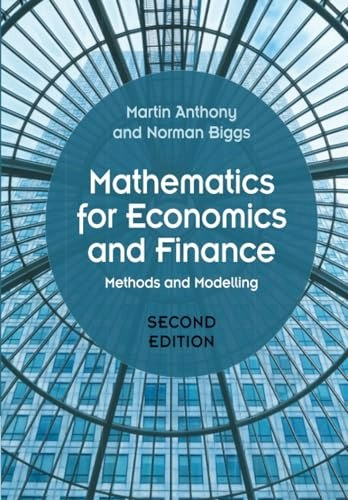 Mathematics for Economics and Finance: $39.37 Mathematics for Economics and Finance: $39.37