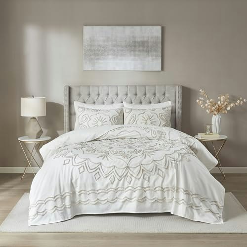 Madison Park Violette 3-Piece Full/Queen Cotton Quilt Set: $63.47