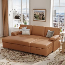 Latitude Run 80" L-Shaped Sleeper Sectional Sofa for $470 + free shipping