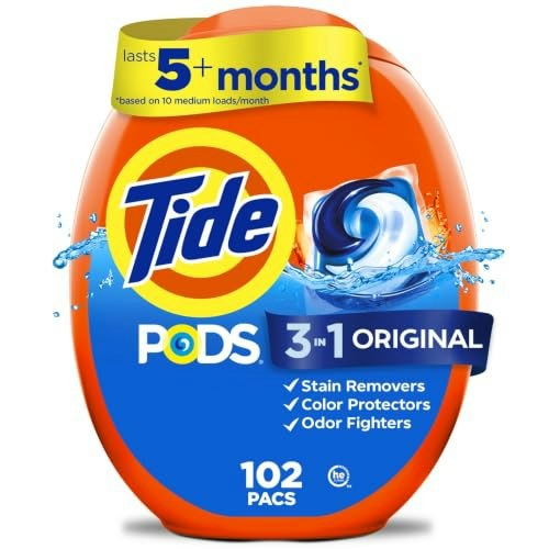 Tide PODS Laundry Detergent Pacs 102-Count: $23.21