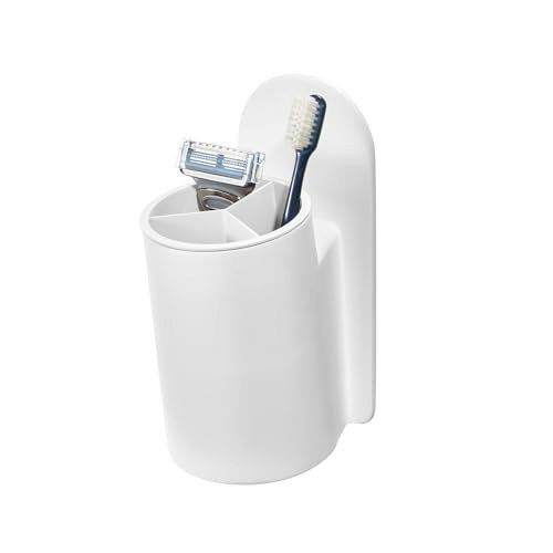 iDesign Self-Adhesive Divided Bathroom Tumbler: $6.42