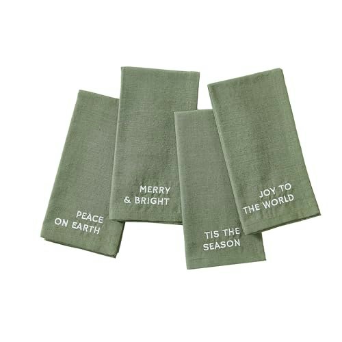 Threadmade 17" x 17" Embroidered Napkins 4-Pack: $10.85 Threadmade 17" x 17" Embroidered Napkins 4-Pack: $10.85