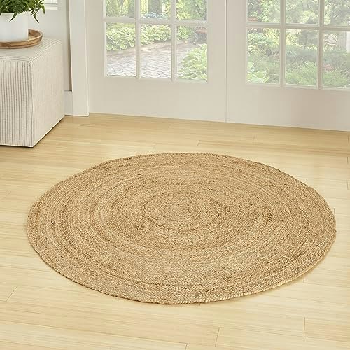 Nourison Home Natural Jute 4-Foot Round Area Rug: $51.64 Nourison Home Natural Jute 4-Foot Round Area Rug: $51.64