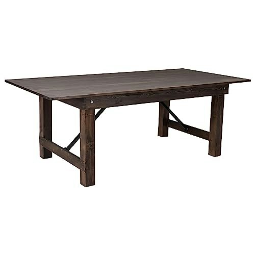 Flash Furniture 7-foot x 40-inch Rectangular Solid Pine Folding Farm Table: $569.99 Flash Furniture 7-foot x 40-inch Rectangular Solid Pine Folding Farm Table: $569.99