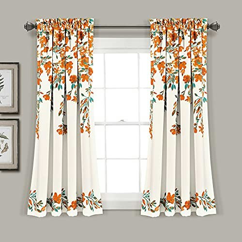Lush Decor Tanisha 52" x 63" Floral Vine Light Filtering Curtains 2-Pack: $48.97 Lush Decor Tanisha 52" x 63" Floral Vine Light Filtering Curtains 2-Pack: $48.97