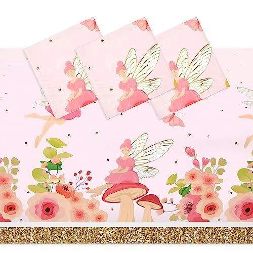 Sparkle and Bash Fairy Party Tablecloth 3-Pack: $9.99 Sparkle and Bash Fairy Party Tablecloth 3-Pack: $9.99