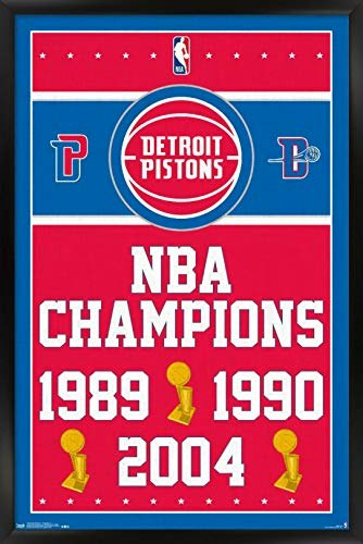 Trends International Detroit Pistons Champions Wall Poster: $45.86 Trends International Detroit Pistons Champions Wall Poster: $45.86