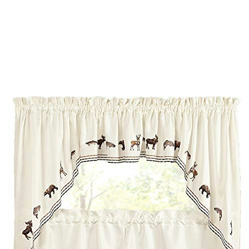 Renaissance Home Fashion Lodge Embroidered Valance: $15.01 Renaissance Home Fashion Lodge Embroidered Valance: $15.01