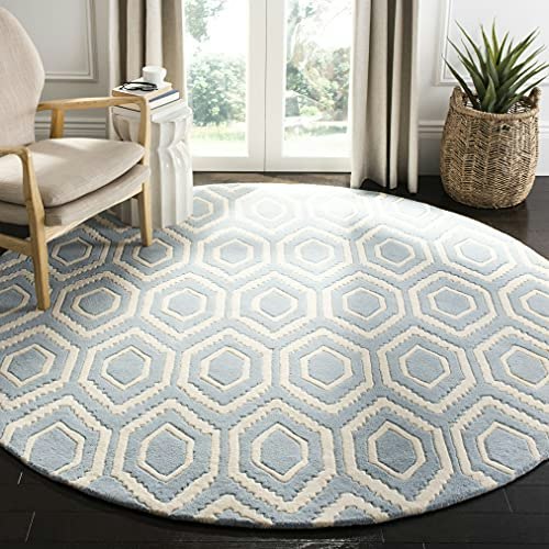 Safavieh Chatham Collection 7-Foot Round Wool Area Rug: $146.99 Safavieh Chatham Collection 7-Foot Round Wool Area Rug: $146.99