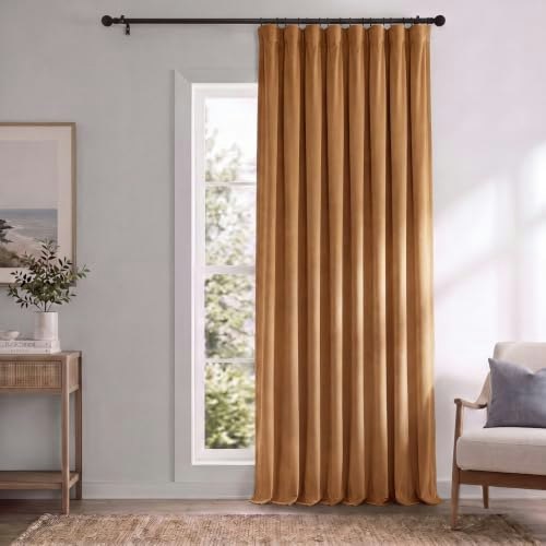 Half Price Drapes Signature Velvet Thermal Blackout Curtain 1-Panel 100" x 108": $76.80 Half Price Drapes Signature Velvet Thermal Blackout Curtain 1-Panel 100" x 108": $76.80