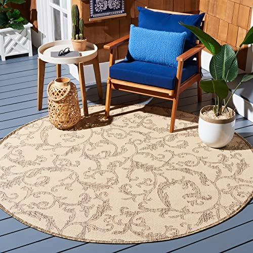 Safavieh Courtyard Collection 6'7" Round Washable Outdoor Rug: $69.99 Safavieh Courtyard Collection 6'7" Round Washable Outdoor Rug: $69.99