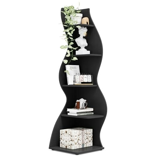 Tribesigns 5-Tier Corner Bookshelf: $98.99