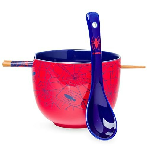 Silver Buffalo Marvel Spider-Man 20oz Ramen Bowl with Chopsticks and Spoon: $20.02 Silver Buffalo Marvel Spider-Man 20oz Ramen Bowl with Chopsticks and Spoon: $20.02