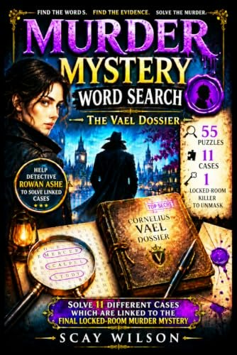 Murder Mystery Word Search Puzzle Book: $9.99