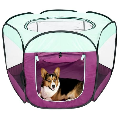 Furhaven Large Foldable Pet Playpen: $25.40 Furhaven Large Foldable Pet Playpen: $25.40