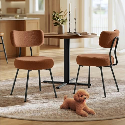 Vasagle Boucle Upholstered Dining Chairs 2-Pack: $74.99 Vasagle Boucle Upholstered Dining Chairs 2-Pack: $74.99