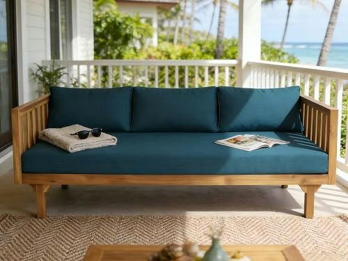 Merax 3-Seater Acacia Wood Outdoor Daybed: $439.99 Merax 3-Seater Acacia Wood Outdoor Daybed: $439.99