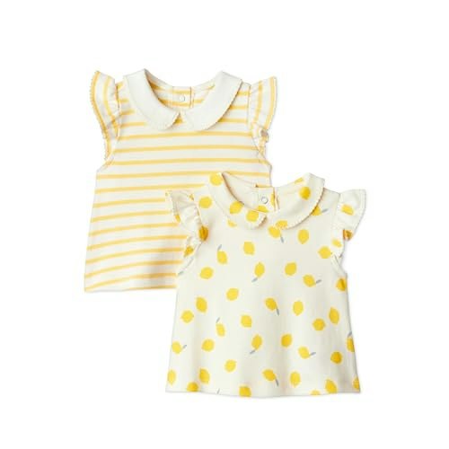 Amazon Essentials x Sofia Grainge Baby Girls' Cotton Ruffle Short Sleeve Blouse 2-Pack: $14.10 Amazon Essentials x Sofia Grainge Baby Girls' Cotton Ruffle Short Sleeve Blouse 2-Pack: $14.10