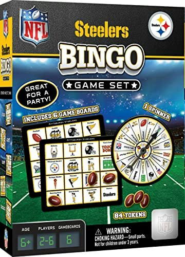 MasterPieces NFL Pittsburgh Steelers Bingo Game: $12.99 MasterPieces NFL Pittsburgh Steelers Bingo Game: $12.99