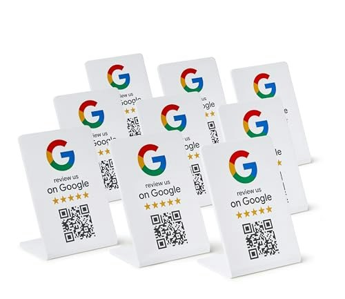 Google Review NFC and QR Code Stand 10-Pack: $124.99
