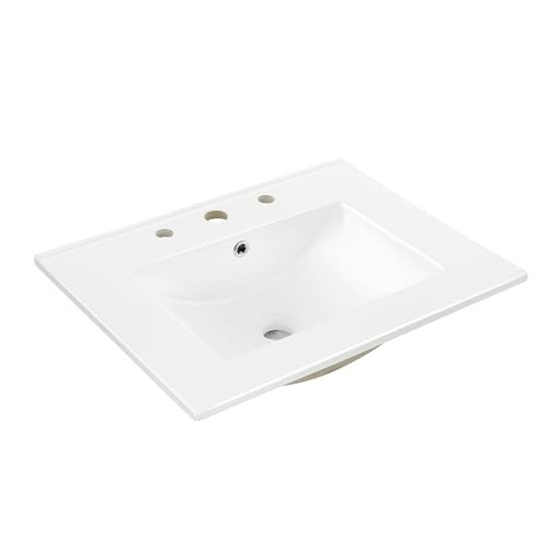 Jonathan Y Ancillary 24-Inch Ceramic Bathroom Sink Top: $76.51 Jonathan Y Ancillary 24-Inch Ceramic Bathroom Sink Top: $76.51