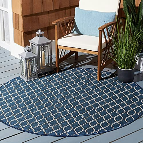 Safavieh Courtyard Collection 6'7" Round Washable Rug: $81 Safavieh Courtyard Collection 6'7" Round Washable Rug: $81
