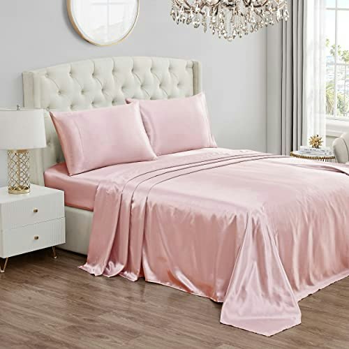 Juicy Couture Queen Satin Bed Sheet Set: $21.99 Juicy Couture Queen Satin Bed Sheet Set: $21.99
