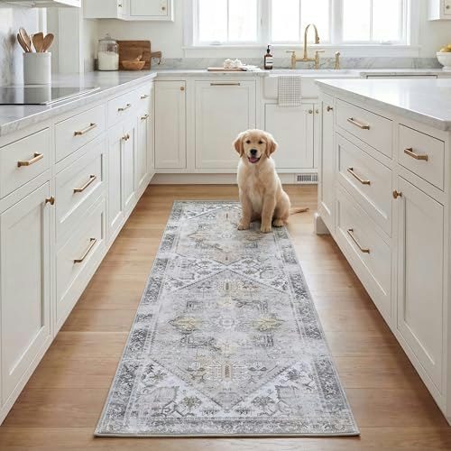Safavieh Tucson 2'6" x 12' Washable Runner Rug: $40.80