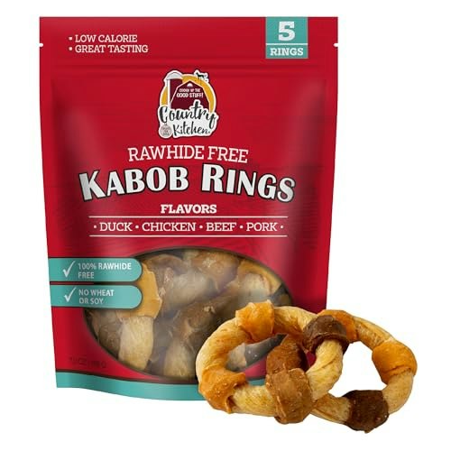 Country Kitchen Rawhide-Free Kabob Rings 5-Pack: $8.22 Country Kitchen Rawhide-Free Kabob Rings 5-Pack: $8.22
