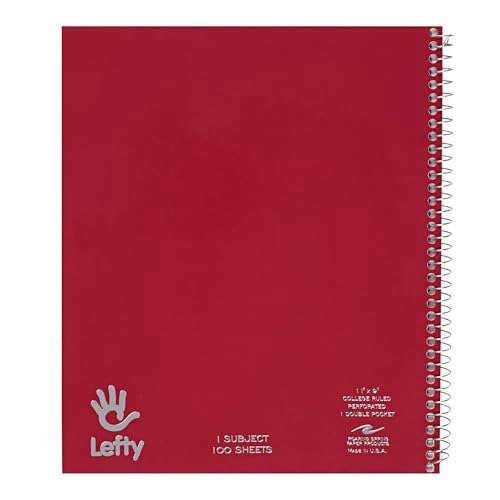 Roaring Spring 11x9-Inch Left-Handed 1-Subject Notebook: $8.05 Roaring Spring 11x9-Inch Left-Handed 1-Subject Notebook: $8.05