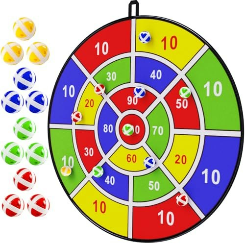 BooTaa 29-inch Kids Dart Board with 12 Sticky Balls: $14.99 BooTaa 29-inch Kids Dart Board with 12 Sticky Balls: $14.99