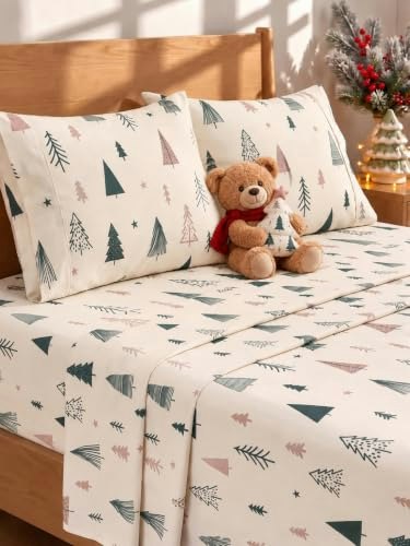 CGK Holiday Pine Split King Sheet Set: $42.49