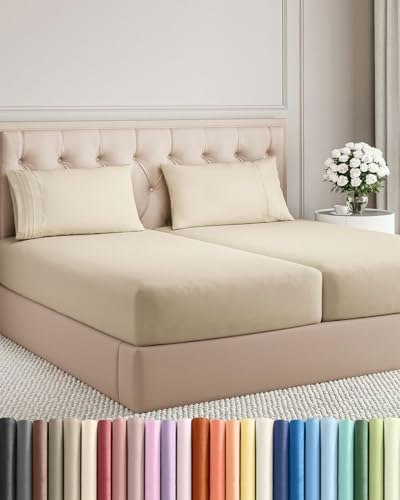 Split King 5-Piece Sheet Set: $42.49