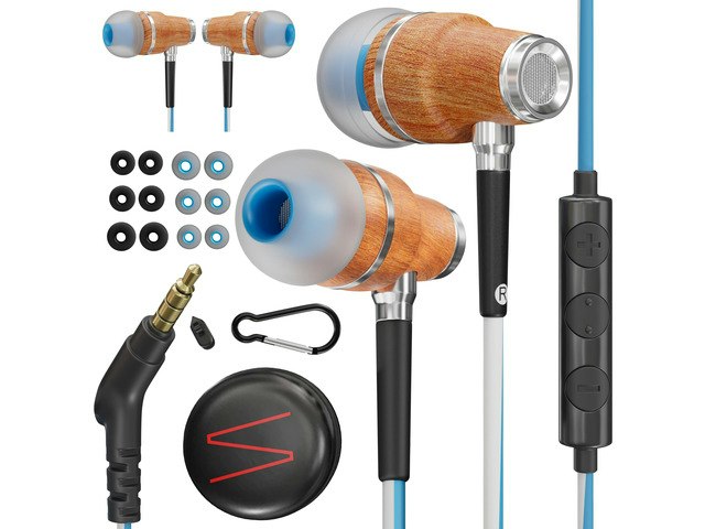 Symphonized Wooden 3.5mm Wired Earbuds: $71.58