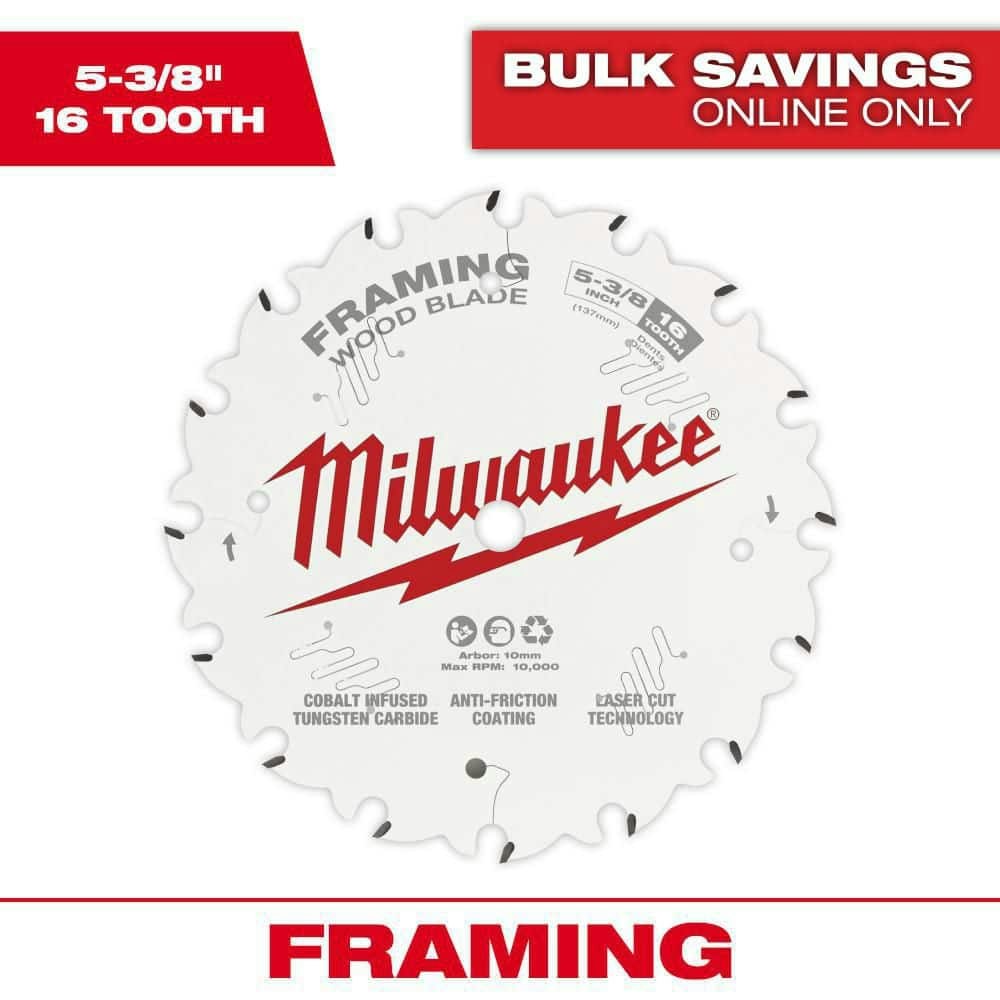5-3/8-Inch 16-Tooth Framing Circular Saw Blade: $14.97 5-3/8-Inch 16-Tooth Framing Circular Saw Blade: $14.97