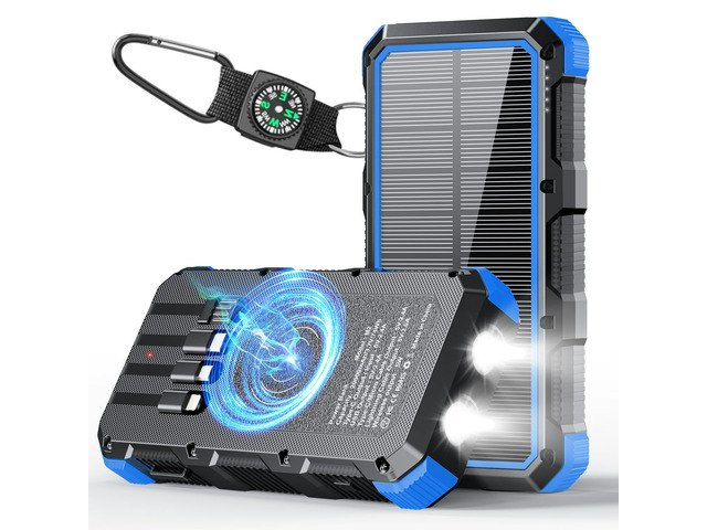 20,000mAh Solar Wireless Power Bank: $71.56 20,000mAh Solar Wireless Power Bank: $71.56