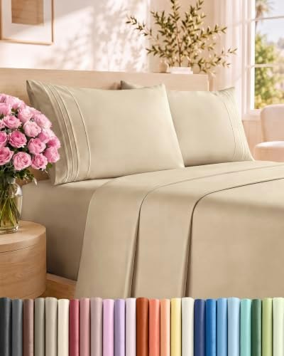 Queen Size 4-Piece Cooling Sheet Set: $28 Queen Size 4-Piece Cooling Sheet Set: $28