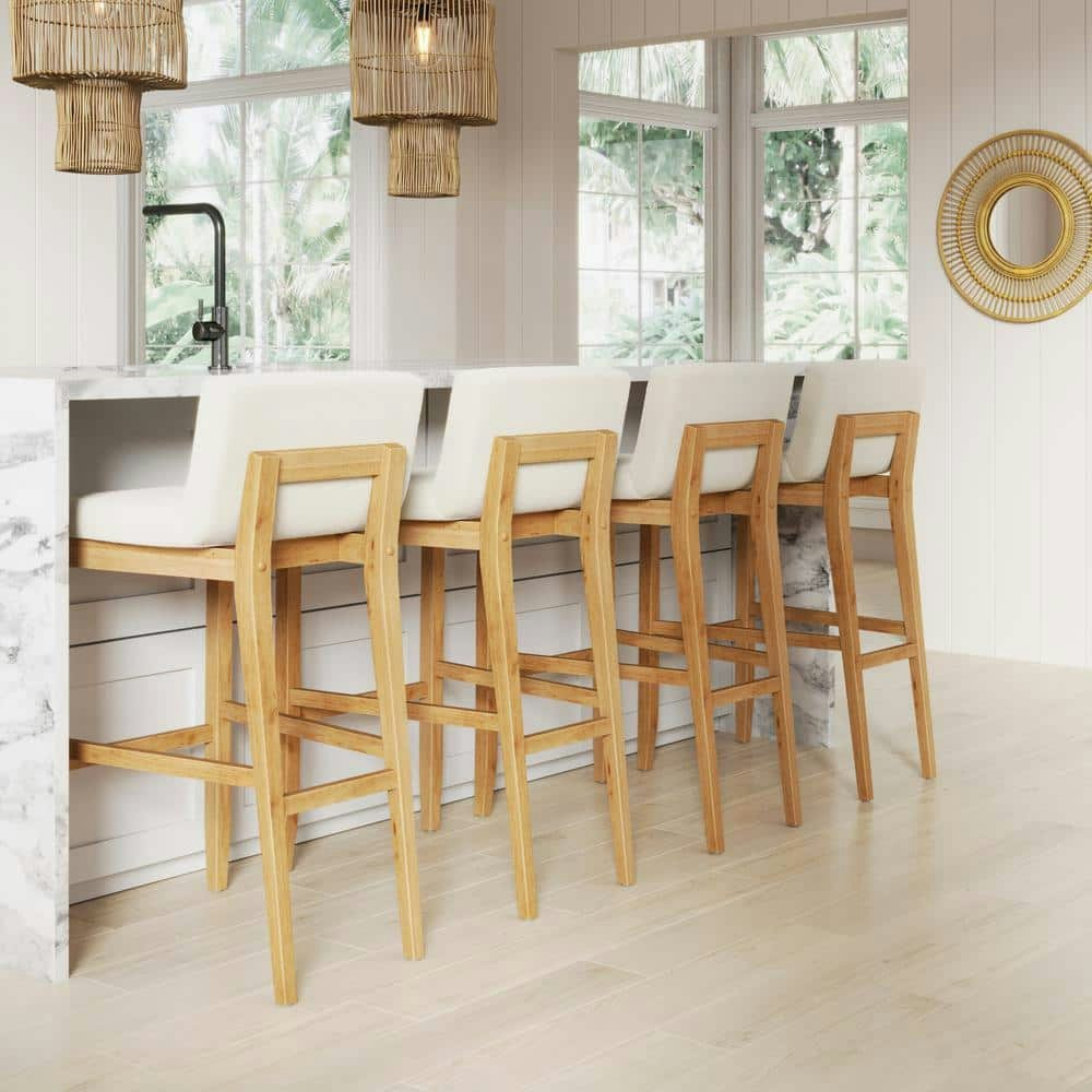 Gracie 29-Inch Warm Pine Boucle Bar Stool 4-Pack: $809.12 Gracie 29-Inch Warm Pine Boucle Bar Stool 4-Pack: $809.12
