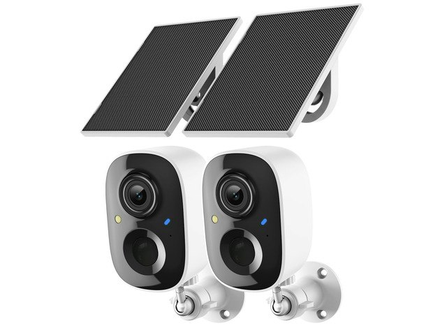 Fazoxo 2K Wireless Solar-Powered Outdoor Security Camera: $97.01