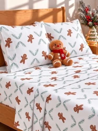 CGK Gingerbread Christmas Split King Sheet Set: $36.54