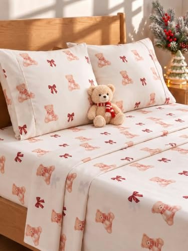 CGK Queen Christmas Teddy Bear Sheet Set: $33.99 CGK Queen Christmas Teddy Bear Sheet Set: $33.99