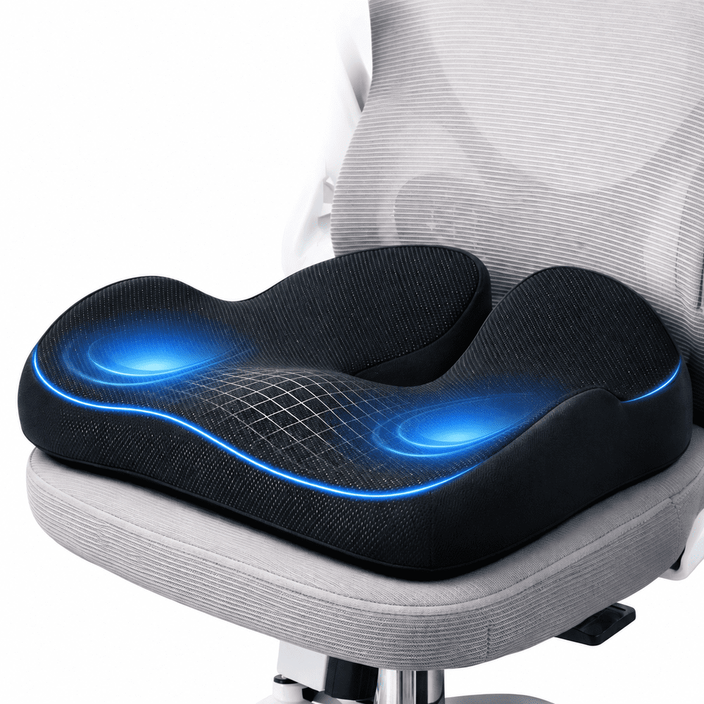 Henotian Ergonomic Memory Foam Seat Cushion: $24.99